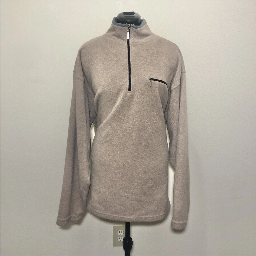 Footlocker Sweatshirt Pullover Men's Size XXL Tan Cream Fleece Long Sleeves